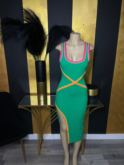 Caribbean Breeze Midi Dress